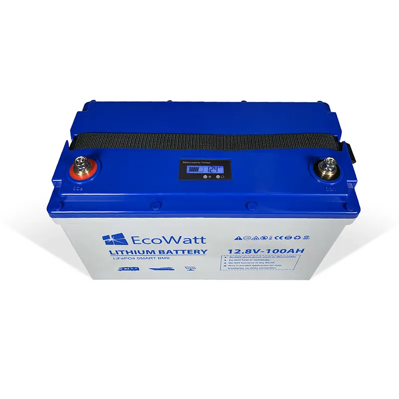 Ecowatt LED Lithium Batterie (SCHRAUBEN) LiFePO4 12.8V 100Ah für