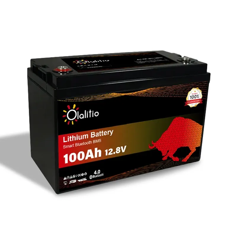 Olalitio Lithium Batterie LiFePO4 150Ah 12V Smart BMS mit