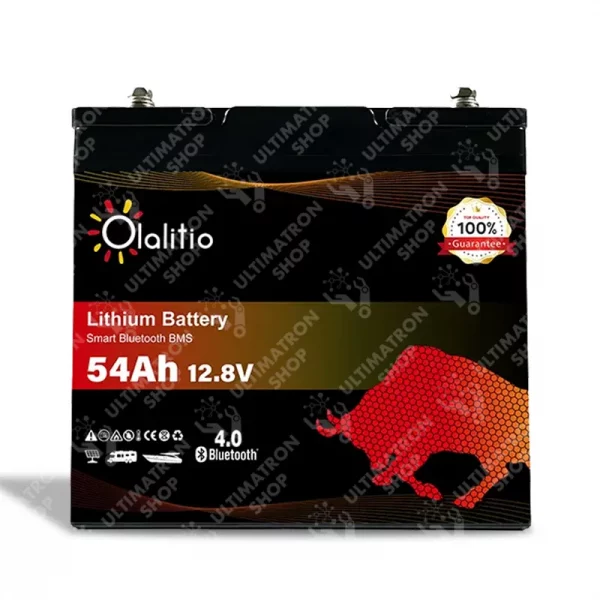 Olalitio Lithium Batterie LiFePO4 54Ah 12V Smart BMS mit Bluetooth –  ULTIMATRON-Official-Shop-Germany