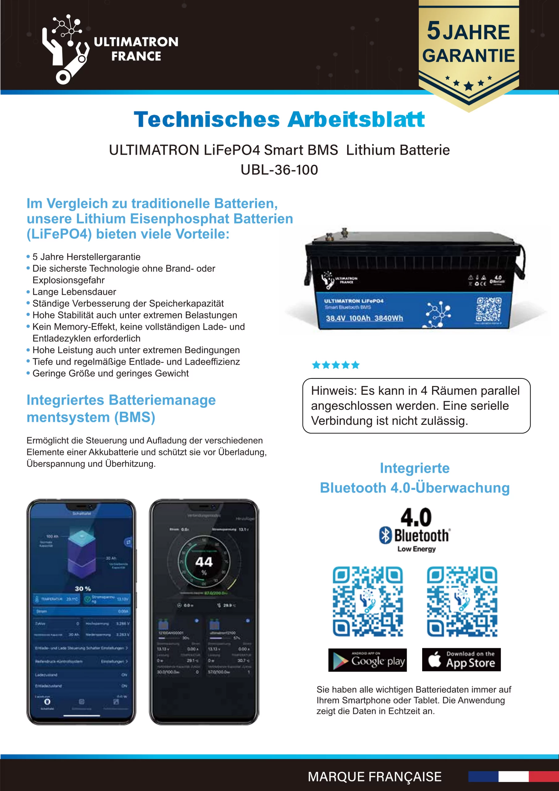 UBL-36-100-Datenblatt Ultimatron 36V 100Ah-DE_1